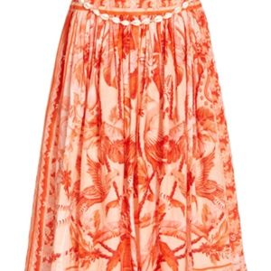 Zimmermann Shell-Detailed Yoke Midi Skirt - Never worn!